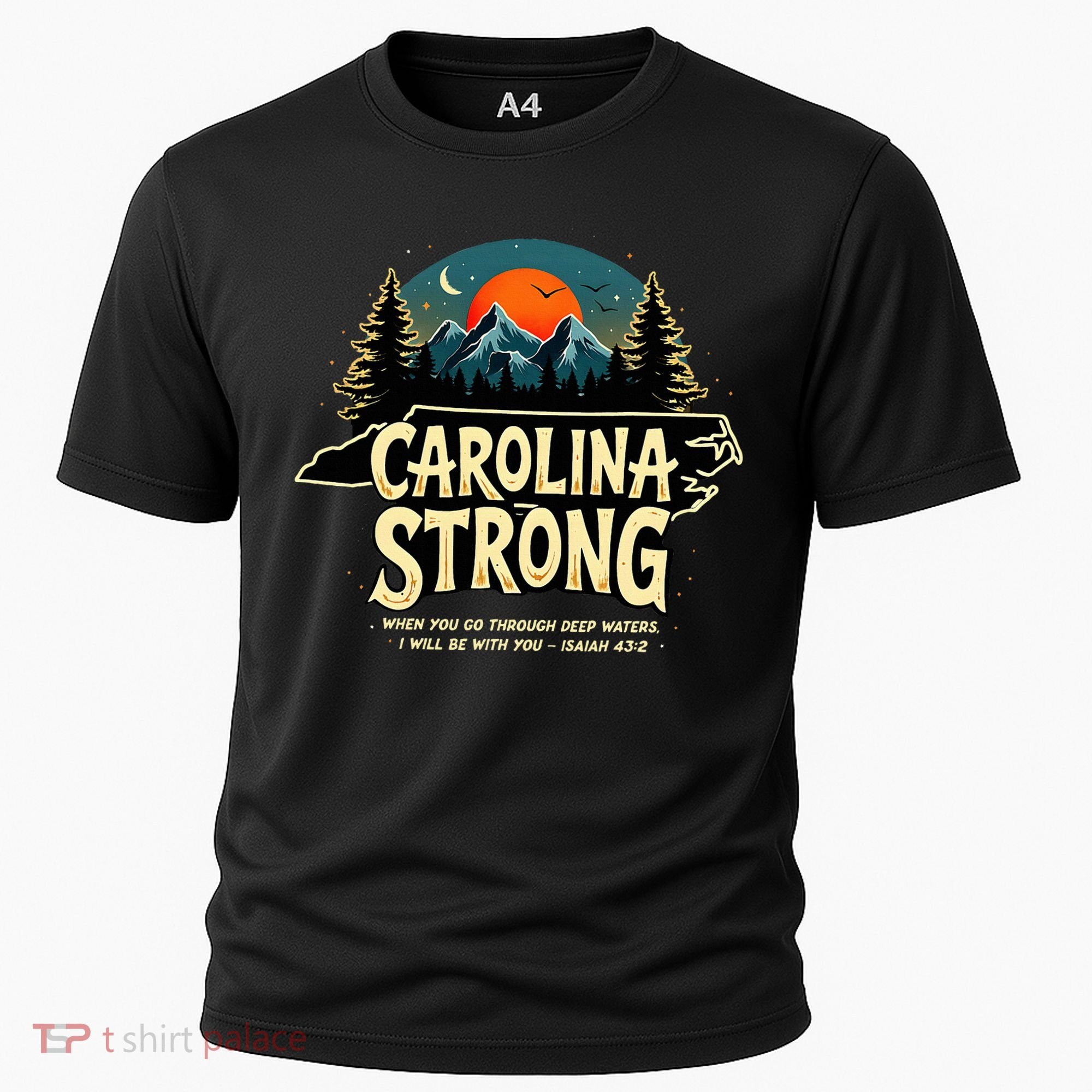 Strong Nc State Carolina Strong Support & Pray For Carolina Cooling Performance Crew T-Shirt