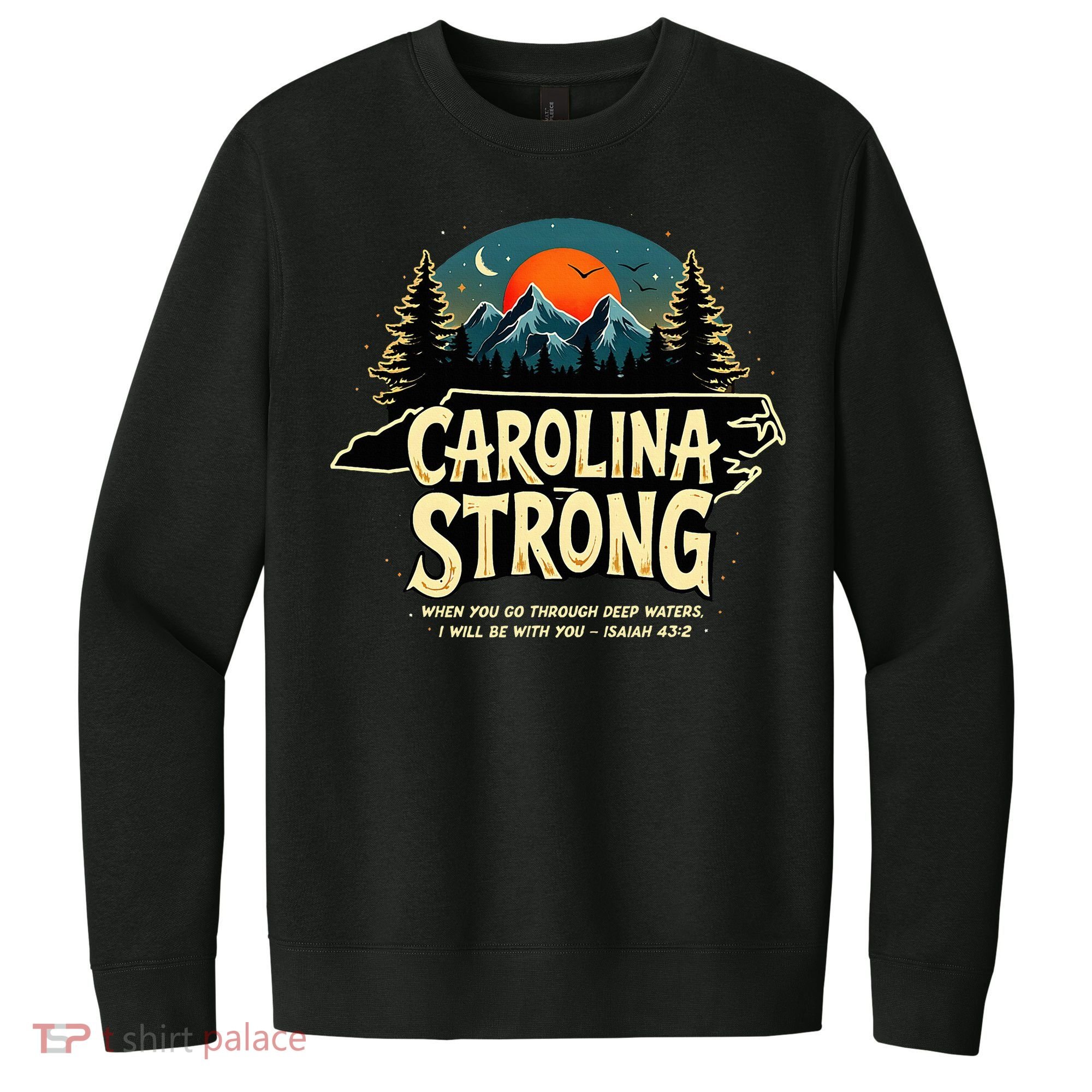 Strong Nc State Carolina Strong Support & Pray For Carolina V.I.T. Fleece Crew Sweatshirt