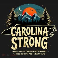 Strong Nc State Carolina Strong Support & Pray For Carolina Womens Funnel Neck Pullover Hood thumb 2