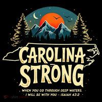 Strong Nc State Carolina Strong Support & Pray For Carolina Youth Performance Sprint T-Shirt thumb 2