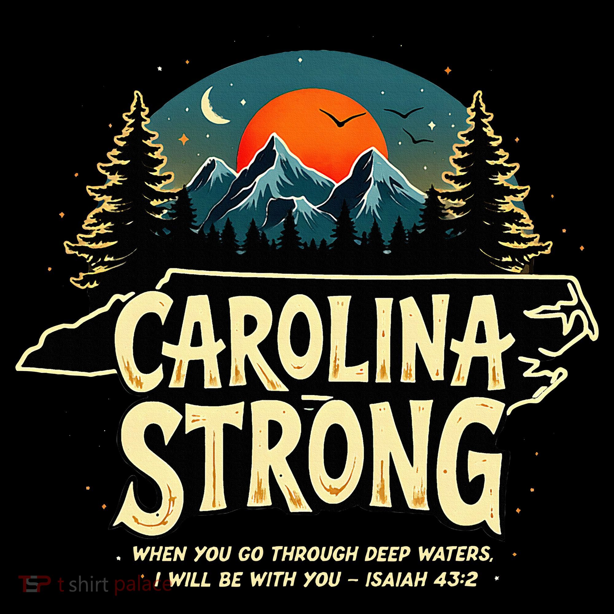 Strong Nc State Carolina Strong Support & Pray For Carolina Youth Performance Sprint T-Shirt