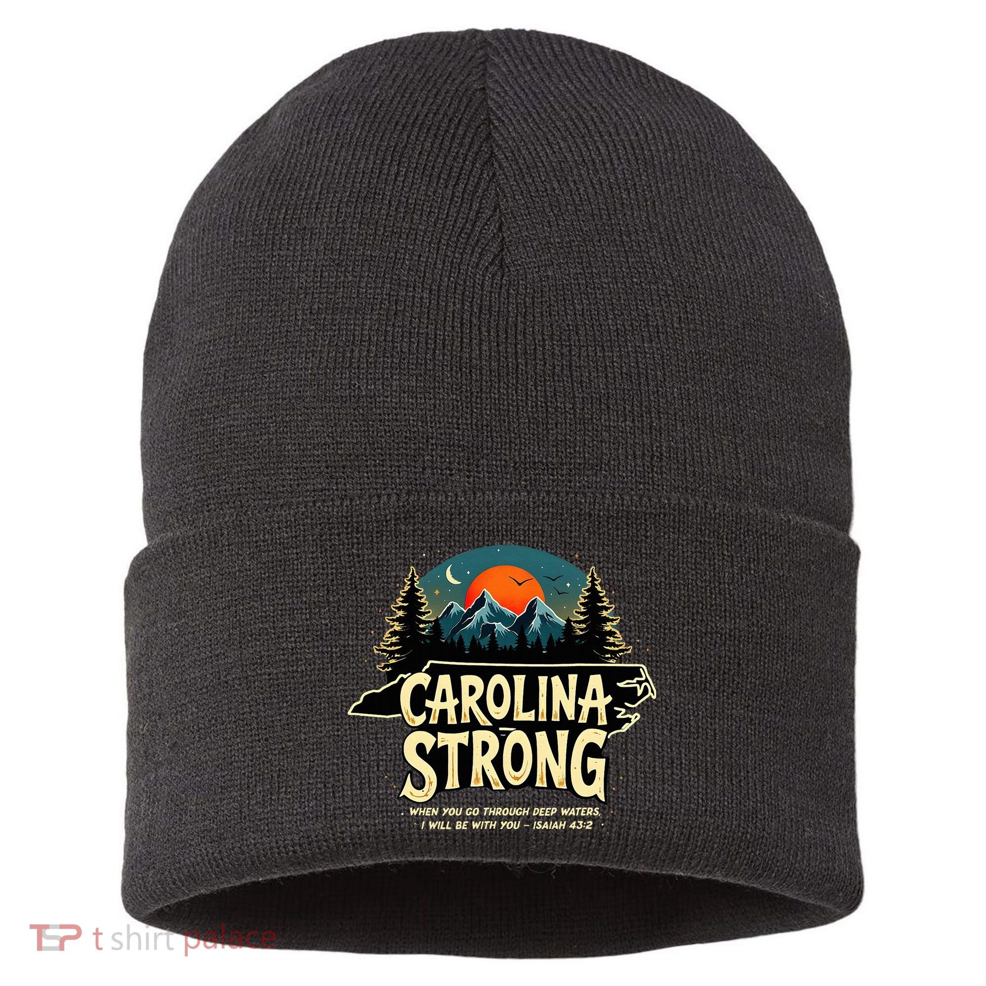 Strong Nc State Carolina Strong Support & Pray For Carolina Sustainable Knit Beanie