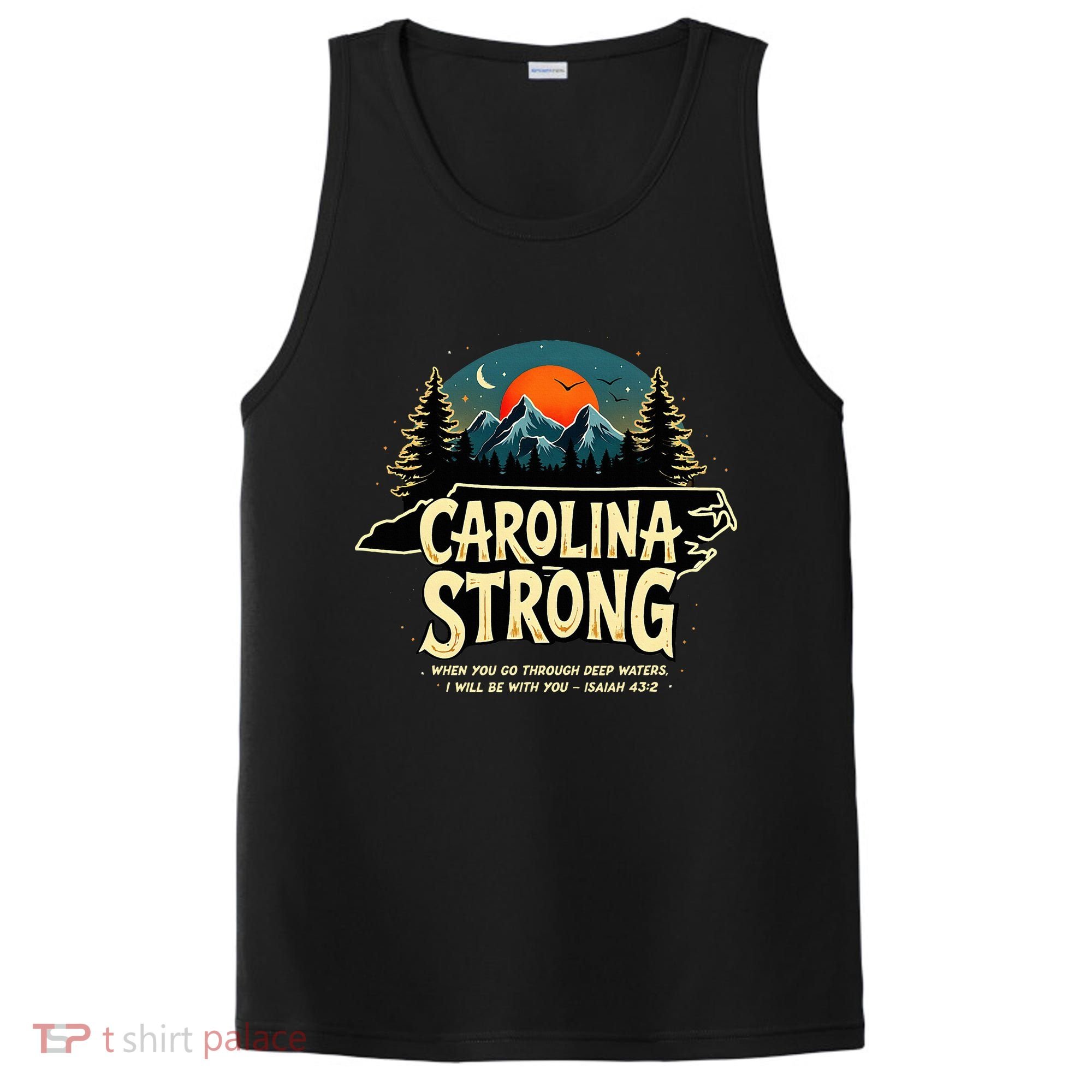 Strong Nc State Carolina Strong Support & Pray For Carolina PosiCharge Competitor Tank