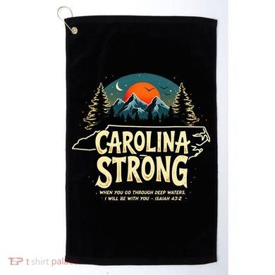 Strong Nc State Carolina Strong Support & Pray For Carolina Golf Towel