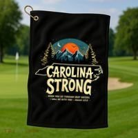 Strong Nc State Carolina Strong Support & Pray For Carolina Golf Towel thumb 1