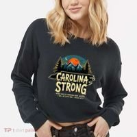 Strong Nc State Carolina Strong Support & Pray For Carolina Cropped Pullover Crew thumb 2