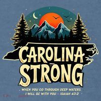 Strong Nc State Carolina Strong Support & Pray For Carolina Garment-Dyed Sweatshirt thumb 2