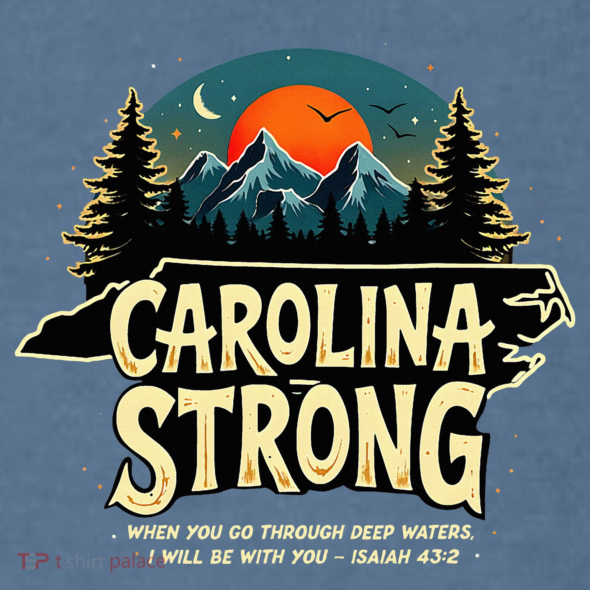 Strong Nc State Carolina Strong Support & Pray For Carolina Garment-Dyed Sweatshirt