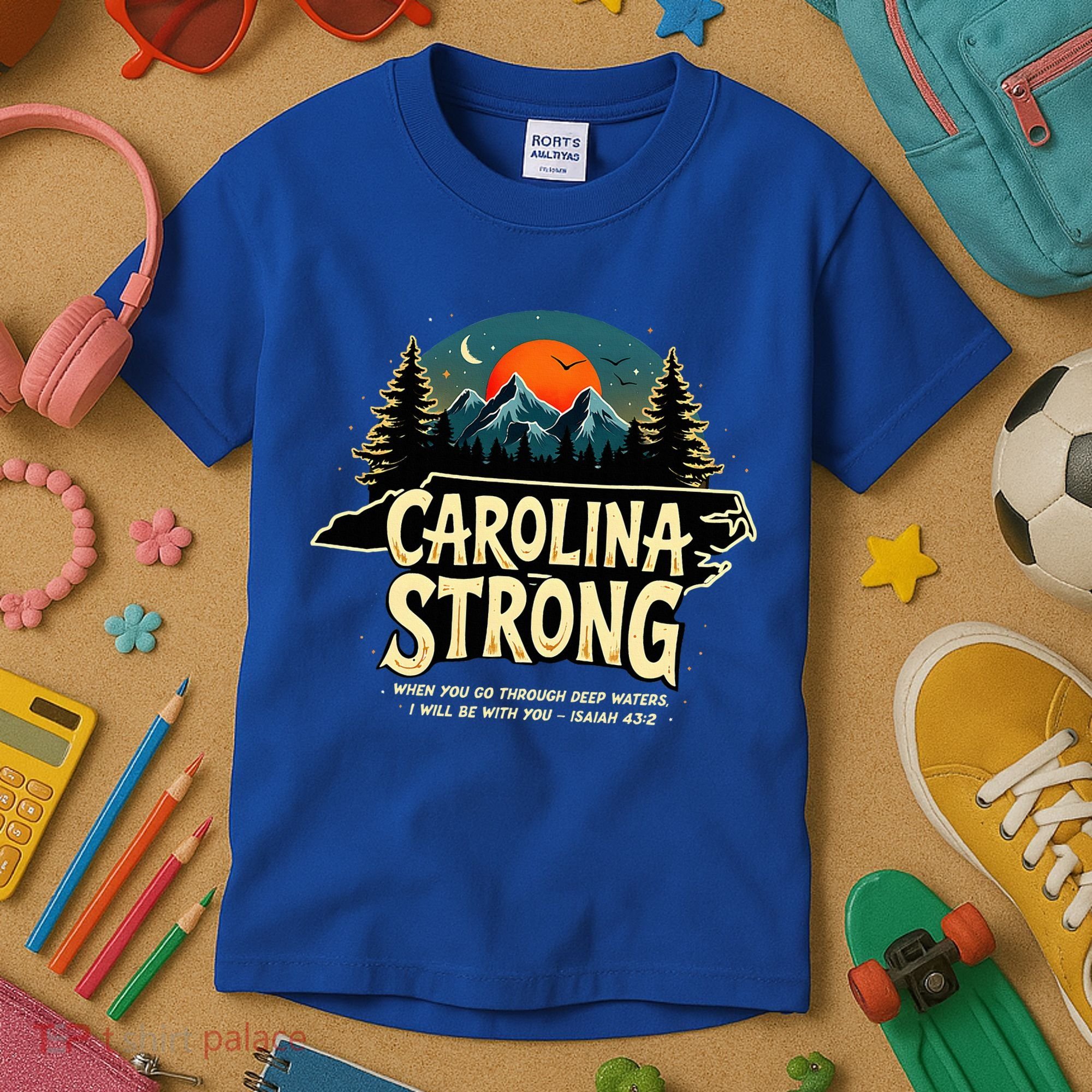 Strong Nc State Carolina Strong Support & Pray For Carolina Kids T-Shirt
