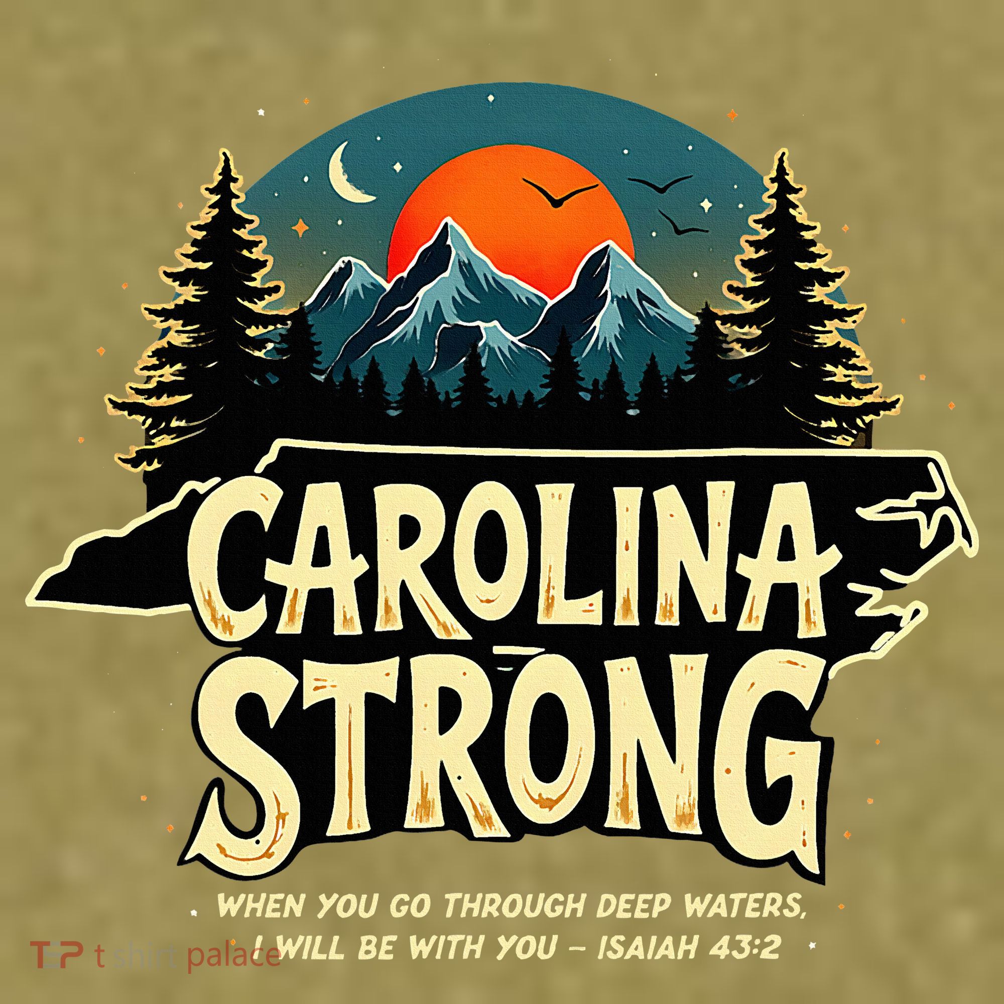 Strong Nc State Carolina Strong Support & Pray For Carolina Garment-Dyed Women's Muscle Tee