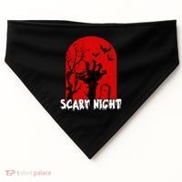Scary Night Spooky Graveyard Halloween USA-Made Doggie Bandana thumb 0