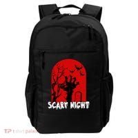 Scary Night Spooky Graveyard Halloween Backpack thumb 0