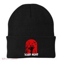 Scary Night Spooky Graveyard Halloween Beanie thumb 0