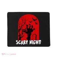 Scary Night Spooky Graveyard Halloween Mousepad thumb 0