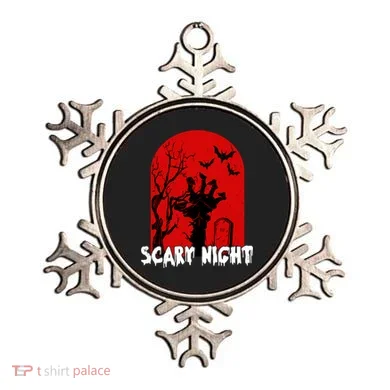 Scary Night Spooky Graveyard Halloween Ornament