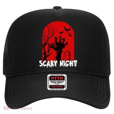 Scary Night Spooky Graveyard Halloween Hat