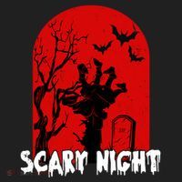 Scary Night Spooky Graveyard Halloween Plastic Christmas Ball Ornament thumb 1