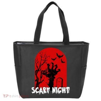 Scary Night Spooky Graveyard Halloween Tote Bag