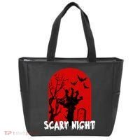 Scary Night Spooky Graveyard Halloween Tote Bag thumb 0