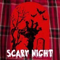 Scary Night Spooky Graveyard Halloween Men's Flannel Plaid Pajama Pants thumb 2