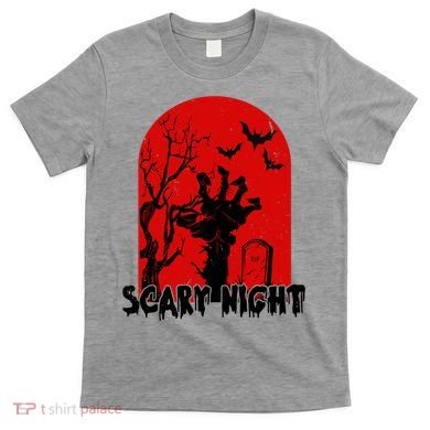 Scary Night Spooky Graveyard Halloween T-Shirt