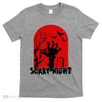 Scary Night Spooky Graveyard Halloween T-Shirt thumb 0