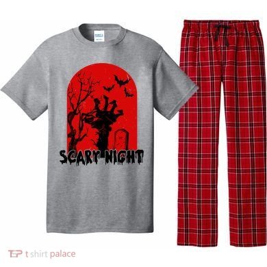 Scary Night Spooky Graveyard Halloween Pajama Set