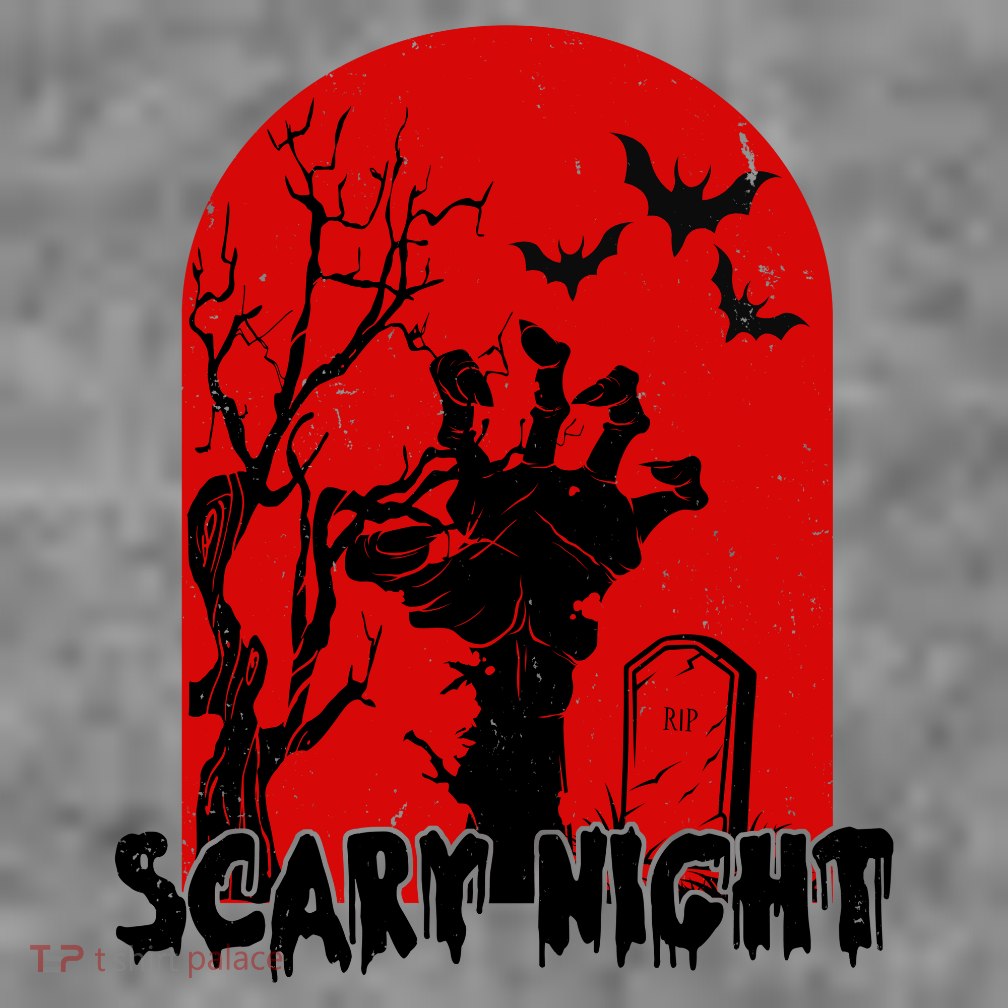 Scary Night Spooky Graveyard Halloween Women's Hoodie