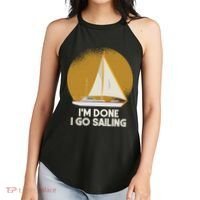 Sailing Nautical Sailor Great Gift Captain Sail Anchor Funny Sailing Meaningful Women's Perfect Tri Rocker Tank thumb 2