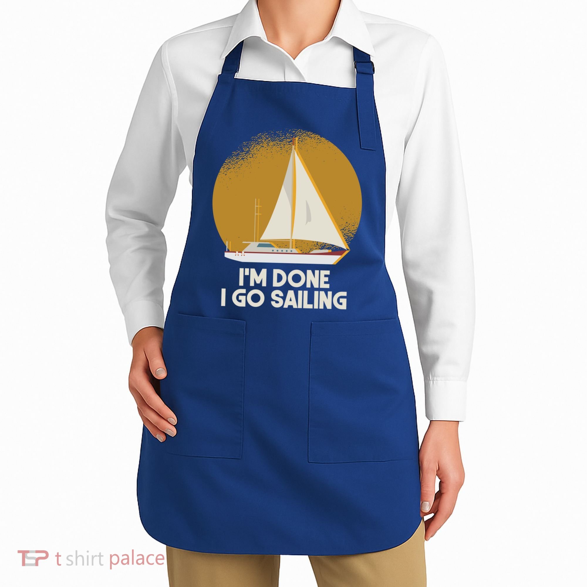 Sailing Nautical Sailor Great Gift Captain Sail Anchor Funny Sailing Meaningful Apron