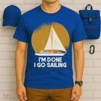 Sailing Nautical Sailor Great Gift Captain Sail Anchor Funny Sailing Meaningful T-Shirt thumb 6