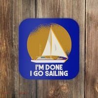 Sailing Nautical Sailor Great Gift Captain Sail Anchor Funny Sailing Meaningful Coaster thumb 0