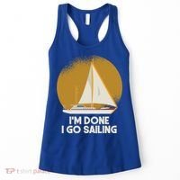 Sailing Nautical Sailor Great Gift Captain Sail Anchor Funny Sailing Meaningful Women's Tank Top thumb 0