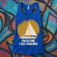 Sailing Nautical Sailor Great Gift Captain Sail Anchor Funny Sailing Meaningful Women's Tank Top thumb 3