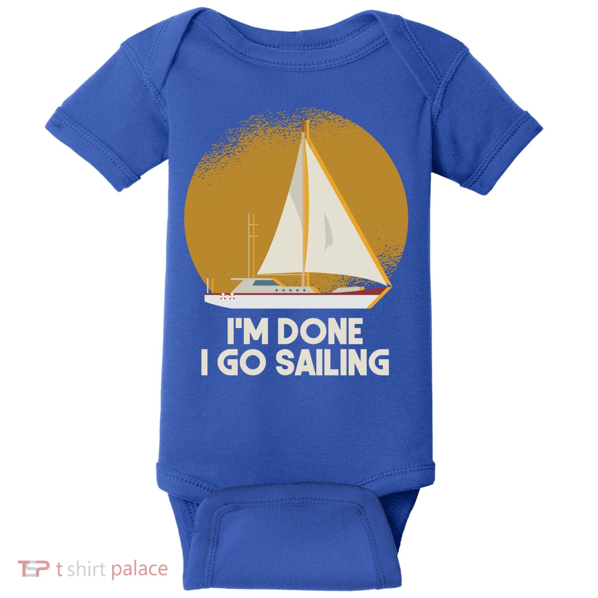 Sailing Nautical Sailor Great Gift Captain Sail Anchor Funny Sailing Meaningful Baby Bodysuit