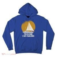 Sailing Nautical Sailor Great Gift Captain Sail Anchor Funny Sailing Meaningful Tall Hoodie thumb 0