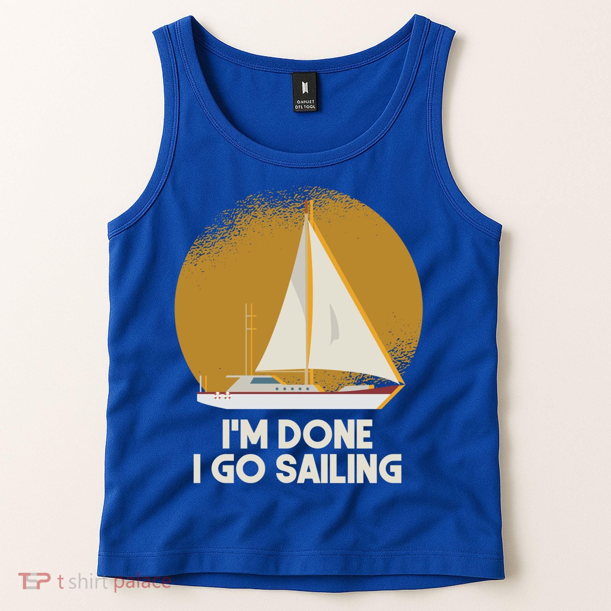 Sailing Nautical Sailor Great Gift Captain Sail Anchor Funny Sailing Meaningful Tank Top