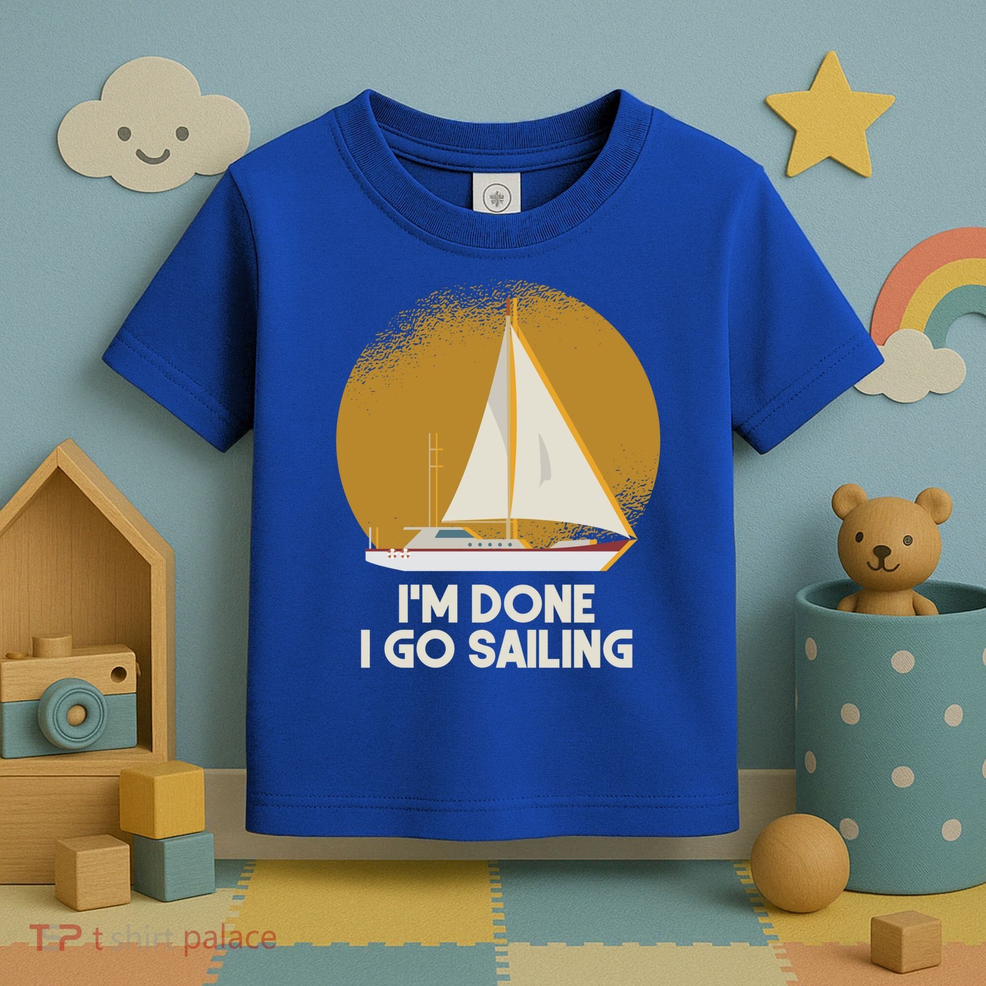 Sailing Nautical Sailor Great Gift Captain Sail Anchor Funny Sailing Meaningful Toddler T-Shirt