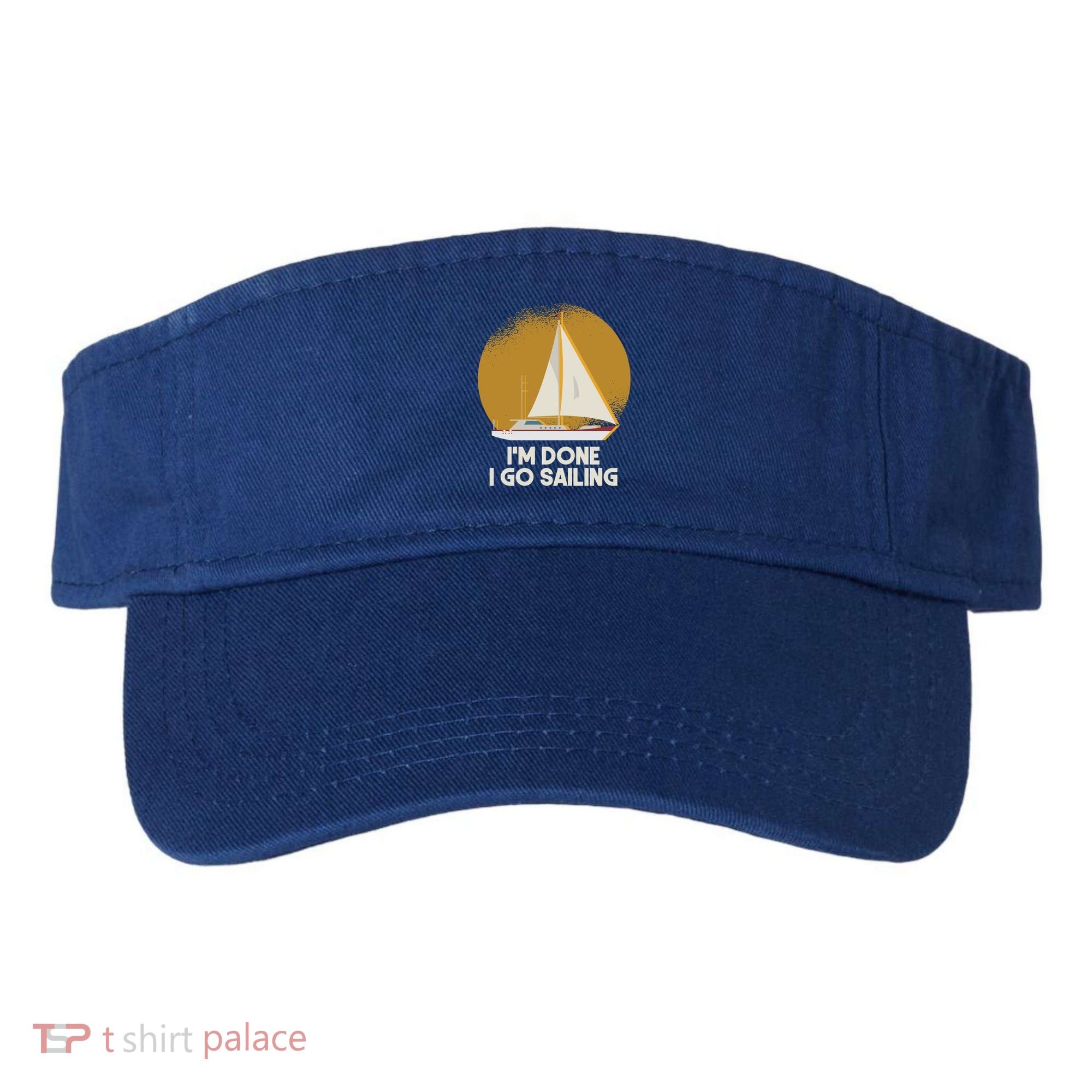 Sailing Nautical Sailor Great Gift Captain Sail Anchor Funny Sailing Meaningful Visor