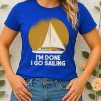 Sailing Nautical Sailor Great Gift Captain Sail Anchor Funny Sailing Meaningful Women's T-Shirt thumb 2