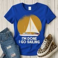 Sailing Nautical Sailor Great Gift Captain Sail Anchor Funny Sailing Meaningful Women's T-Shirt thumb 3