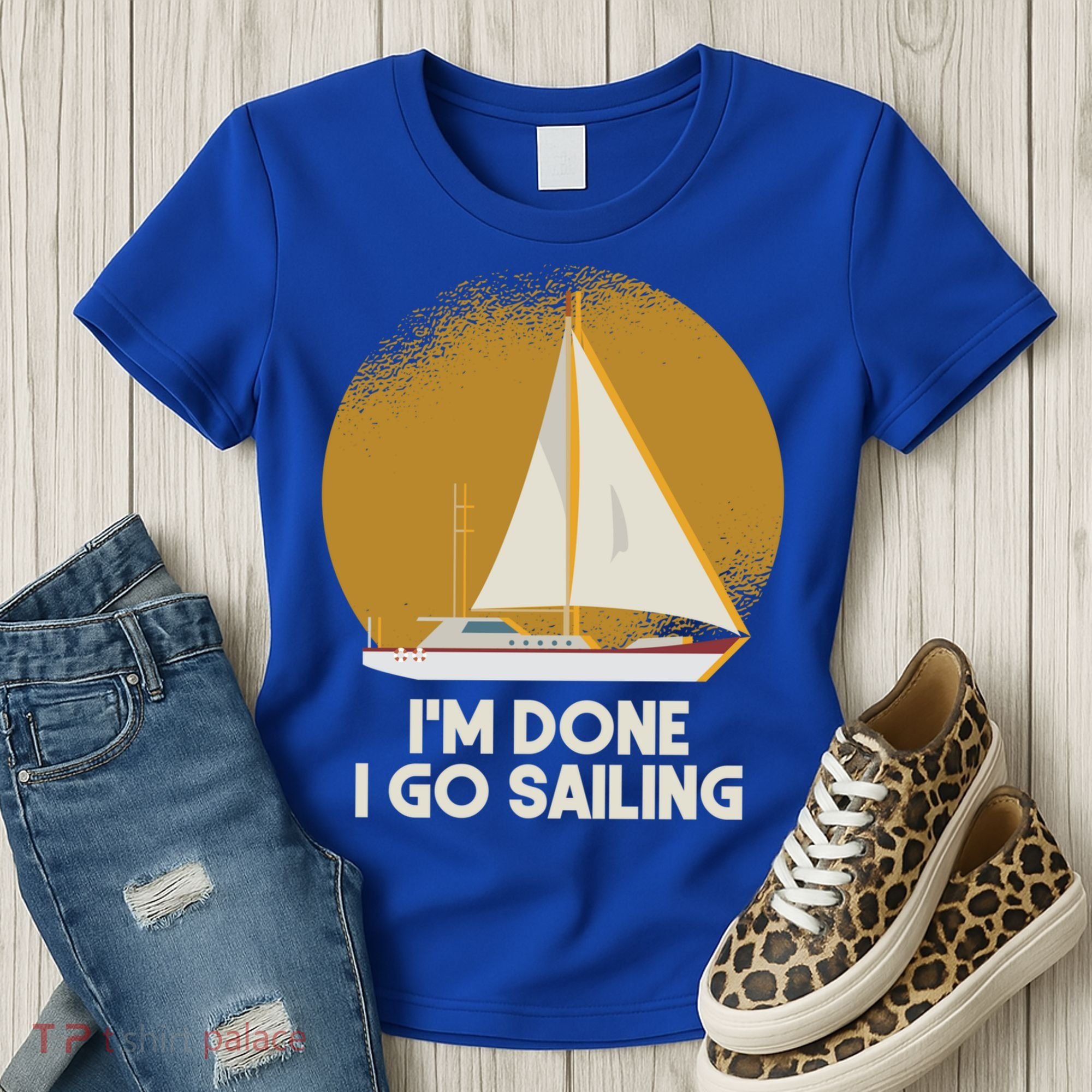 Sailing Nautical Sailor Great Gift Captain Sail Anchor Funny Sailing Meaningful Women's T-Shirt