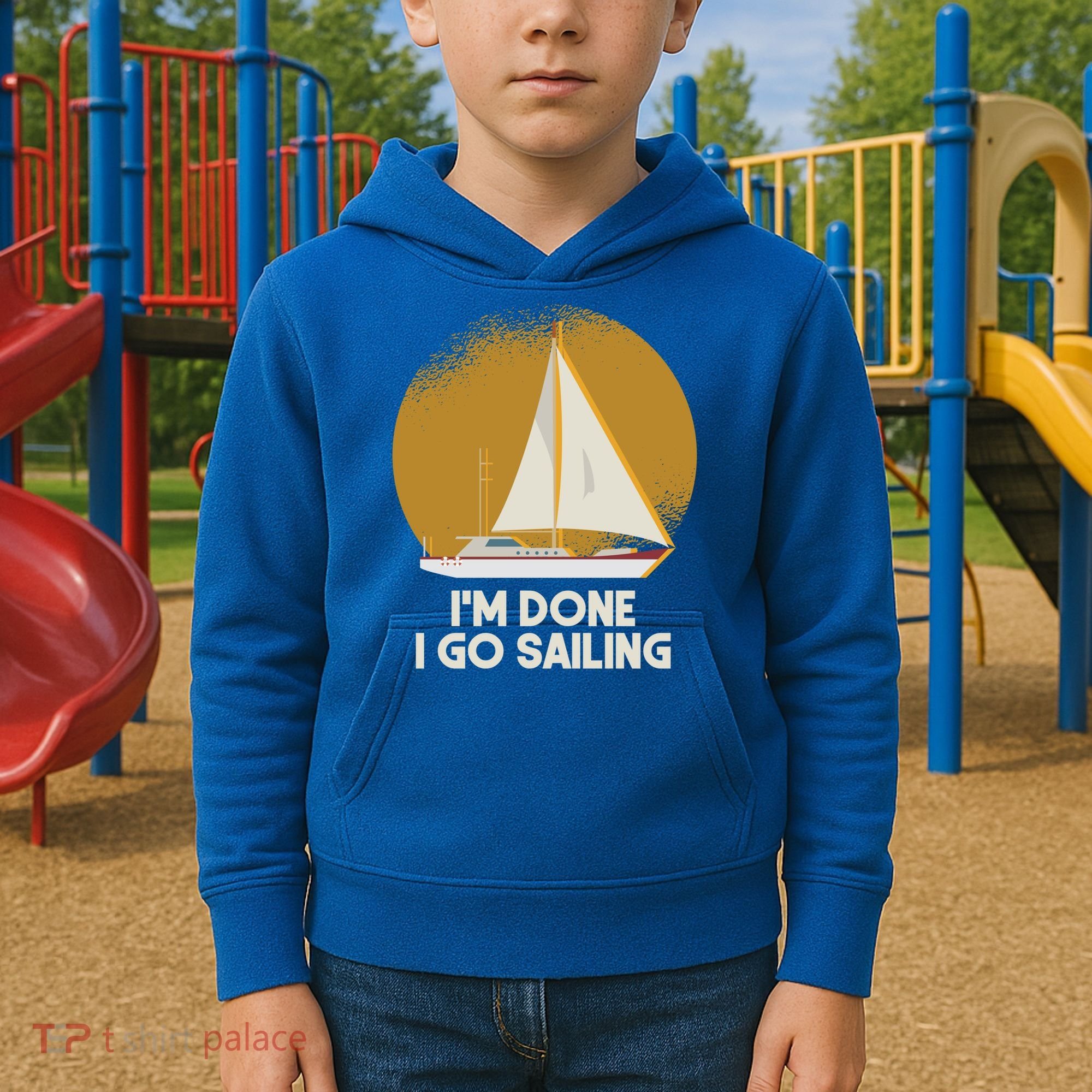 Sailing Nautical Sailor Great Gift Captain Sail Anchor Funny Sailing Meaningful Kids Hoodie