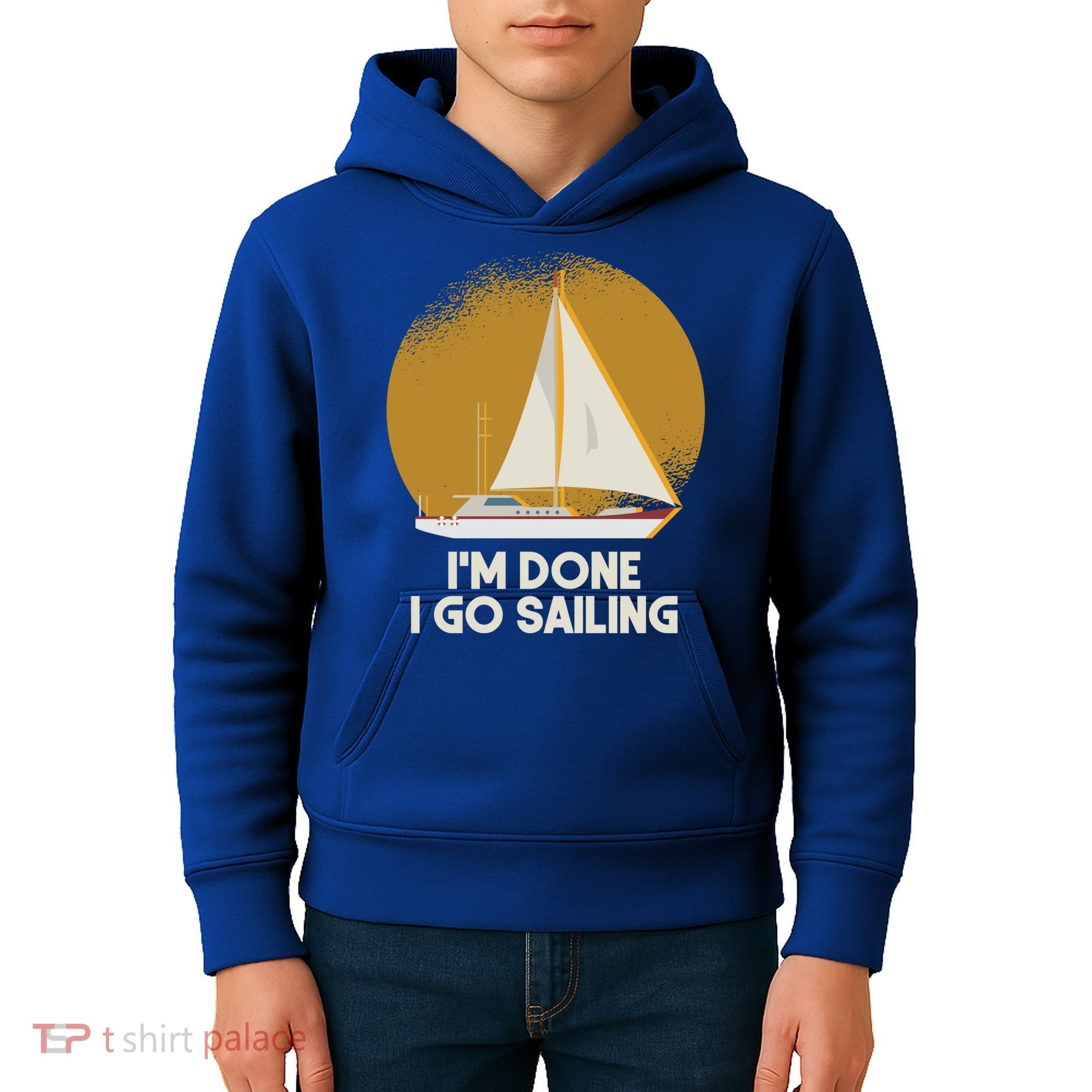 Sailing Nautical Sailor Great Gift Captain Sail Anchor Funny Sailing Meaningful Kids Hoodie