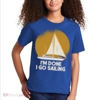 Sailing Nautical Sailor Great Gift Captain Sail Anchor Funny Sailing Meaningful Kids T-Shirt thumb 2