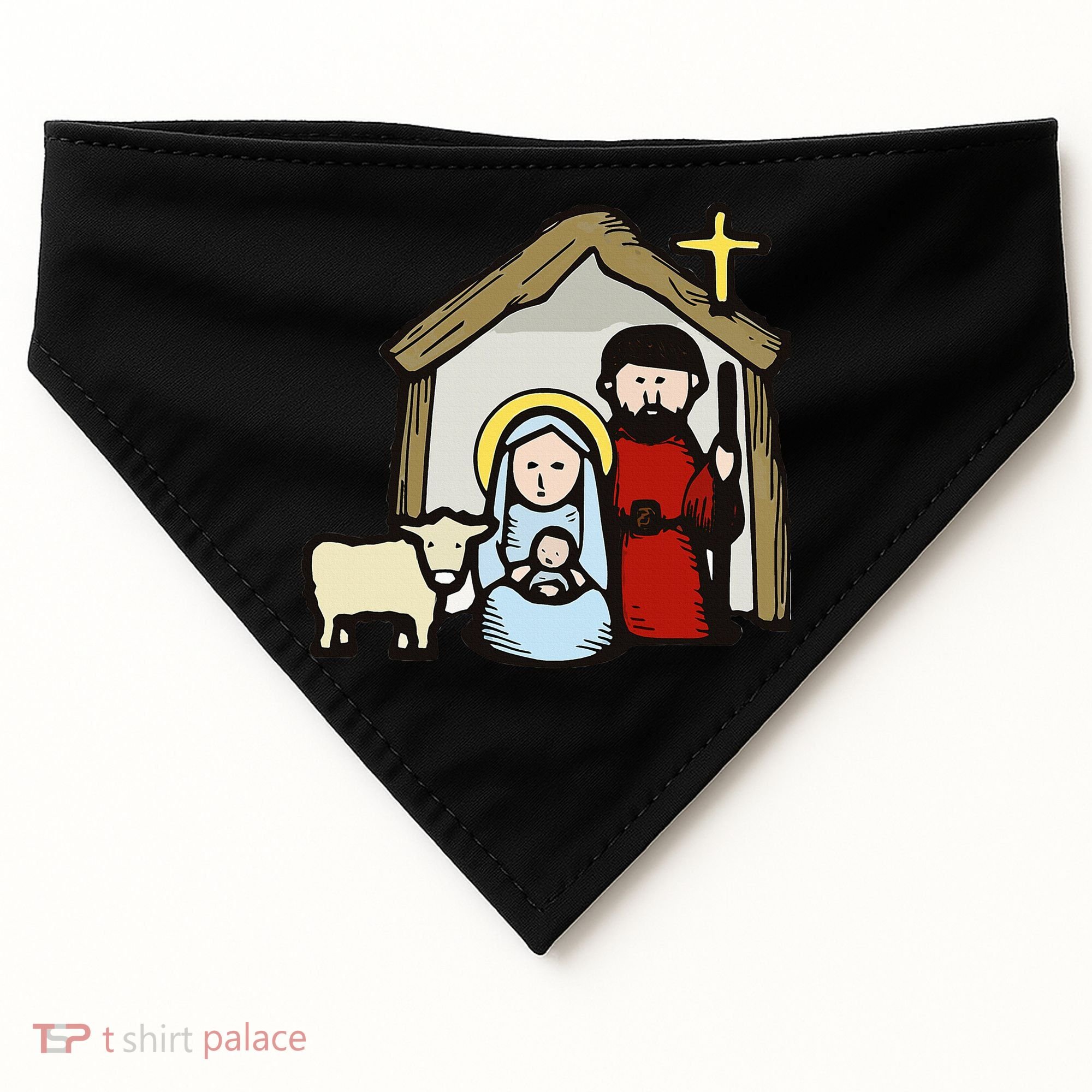 Simple Nativity  USA-Made Doggie Bandana