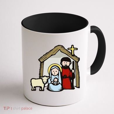 Simple Nativity  Coffee Mug back