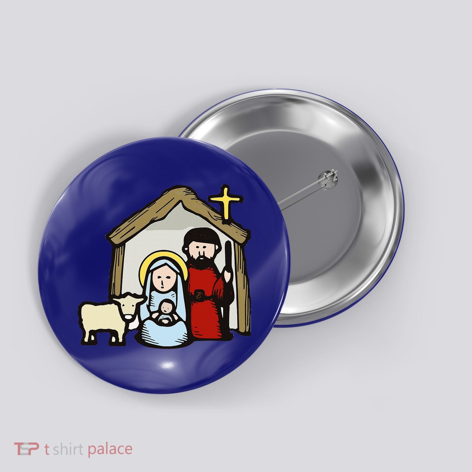 Simple Nativity  Button