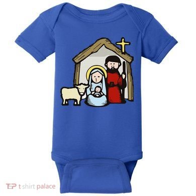 Simple Nativity  Baby Bodysuit