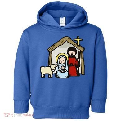 Simple Nativity  Toddler Hoodie